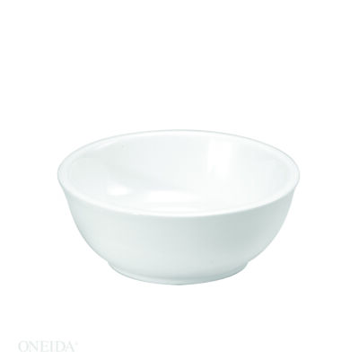 BRIGHT WHITE WARE NAPPIE BOWL, 15 OZ.