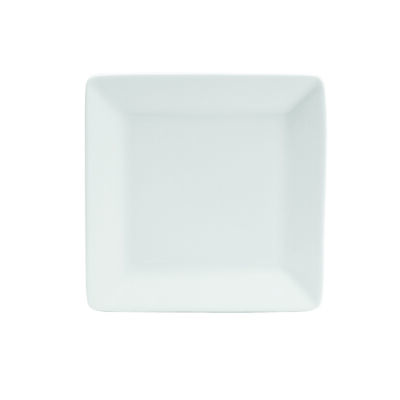 BRIGHT WHITE WARE SQUARE PLATE, 5″