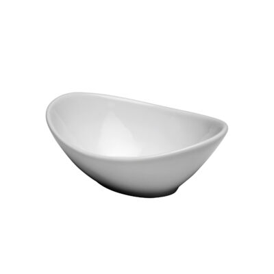 BRIGHT WHITE WARE OVAL BOWL, 9.5 OZ.