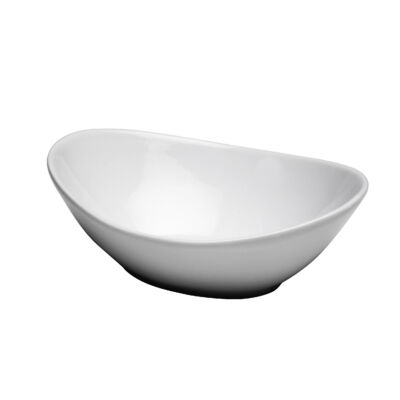 BRIGHT WHITE WARE OVAL BOWL, 26 OZ.
