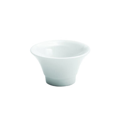 BRIGHT WHITE WARE SAUCE DISH, 2 OZ.