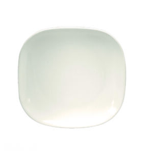 CREAM WHITE WARE SQUARE PLATE, 5.5″