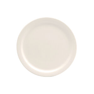 CREAM WHITE WARE NARROW RIM PLATE, 6.5″