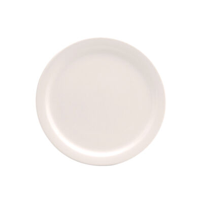 CREAM WHITE WARE NARROW RIM PLATE, 7.5″