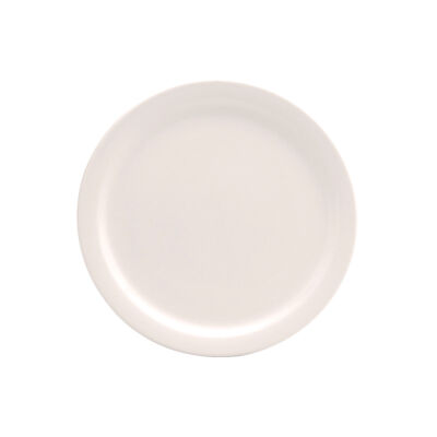 CREAM WHITE WARE NARROW RIM PLATE, 8.125″