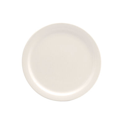CREAM WHITE WARE NARROW RIM PLATE, 10.25″