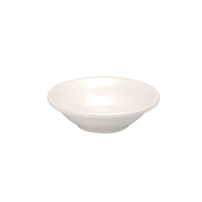 CREAM WHITE WARE ROLLED EDGE FRUIT BOWL, 3.75 OZ.
