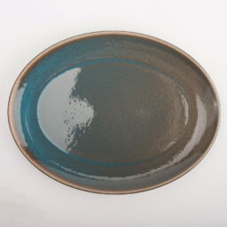 TERRA VERDE COUPE OVAL/ROUND PLATTER, 13″