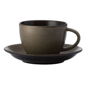 CHESTNUT RUSTIC ESPRESSO COUPE SAUCER, 4.25″