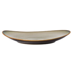 RUSTIC OVAL COUPE PLATE, 9″