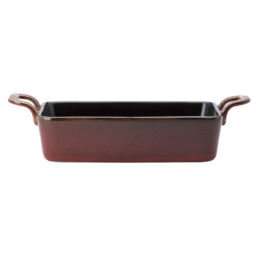 RUSTIC RECTANGULAR BAKER WITH HANDLES, 7 OZ.