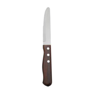 PIONEER STEAK KNIFE- HARDWOOD HANDLE
