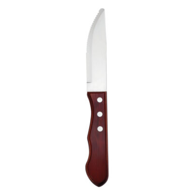 NEVADA STEAK KNIFE – RED BRAZILIAN WOOD HANDLE