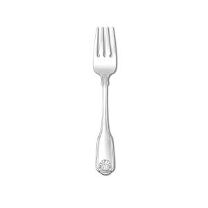 SILVER SHELL SALAD/PASTRY FORK