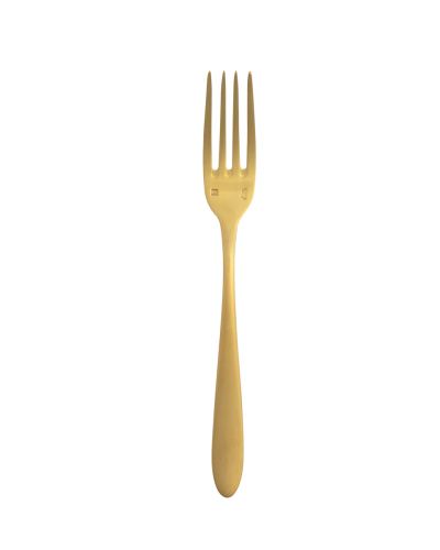 MASCAGNI BRUSHED GOLD DINNER FORK