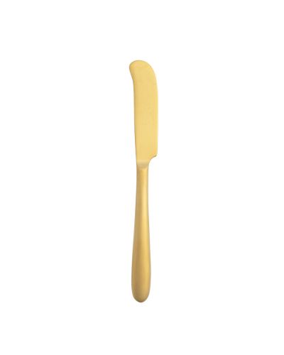 MASCAGNI BRUSHED GOLD BUTTER KNIFE