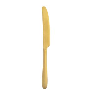 MASCAGNI BRUSHED GOLD DESSERT KNIFE