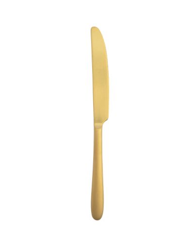 MASCAGNI BRUSHED GOLD TABLE KNIFE
