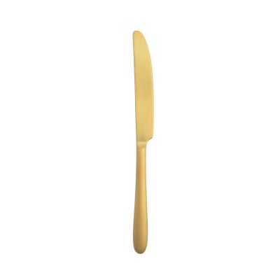 MASCAGNI BRUSHED GOLD TABLE KNIFE
