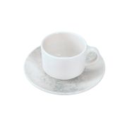 Smoky Matte Blue Stackable Teacup 9.8 oz